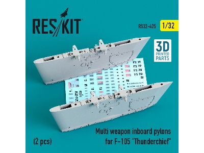 Multi Weapon Inboard Pylons For F-105 Thunderchief (2 Pcs) - image 1