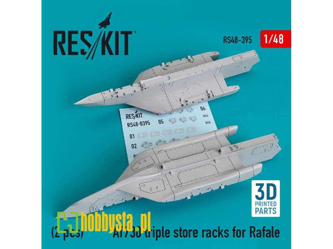 At730 Triple Store Racks For Rafale (2 Pcs) (3d Printing) - image 1