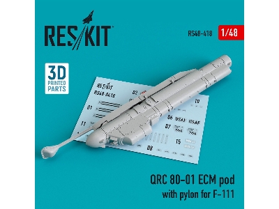 Qrc 80-01 Ecm Pod With Pylon For F-111 (3d Printing) - image 1