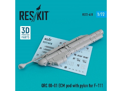 Qrc 80-01 Ecm Pod With Pylon For F-111 (3d Printing) - image 1