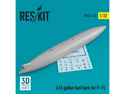 610 Gallon Fuel Tank For F-15 (1 Pcs) (3d Printing) - image 1