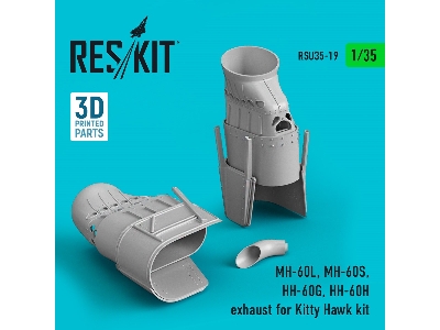 Mh-60l, Mh-60s, Hh-60g, Hh-60h Exhaust For Kitty Hawk Kit (3d Printing) - image 1