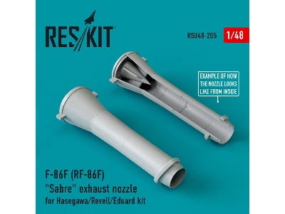 F-86f (Rf-86f) Sabre Exhaust Nozzles For Hasegawa/Revell/Eduard Kit - image 1