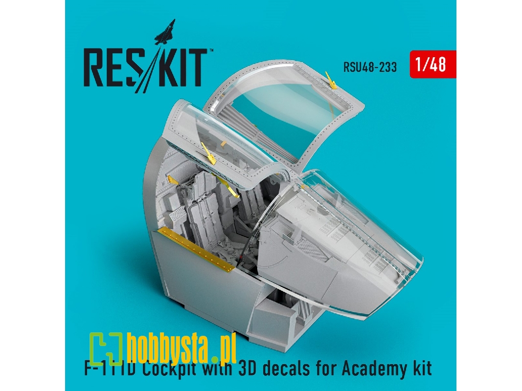 F-111d Cockpit With 3d Decals For Academy Kit - image 1