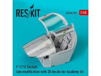 F-111c Cockpit Late Modification With 3d Decals For Academy Kit - image 1