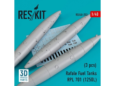 Rafale Fuel Tanks Rpl 701 (1250l) (3 Pcs) (3d Printing) - image 1