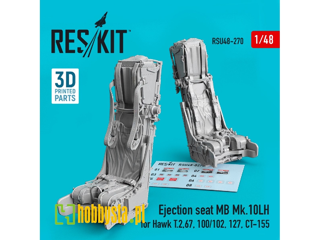 Ejection Seat Mb Mk.10lh For Hawk T.2, 67, 100/102, 127, Ct-155 (3d Printing) - image 1