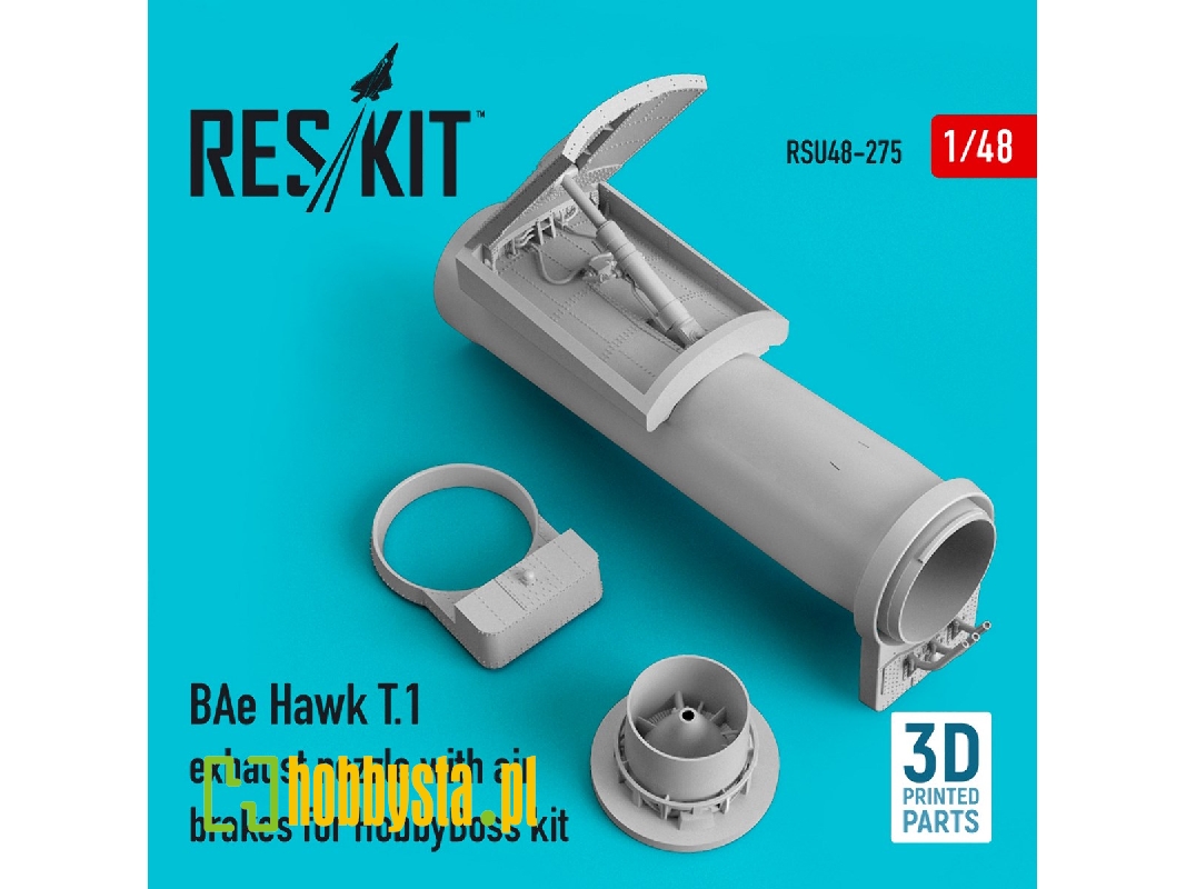 Bae Hawk T.1 Exhaust Nozzle With Air Brakes For Hobbyboss Kit (3d Printing) - image 1