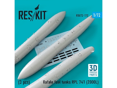 Rafale Fuel Tanks Rpl 741 (2000l) (3 Pcs) (3d Printing) - image 1