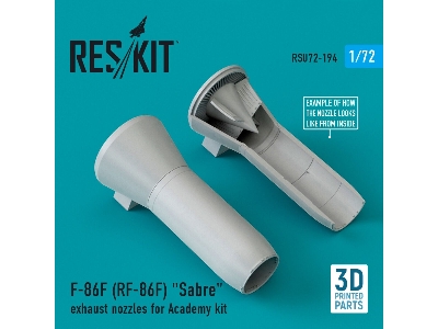 F-86f (Rf-86f) Sabre Exhaust Nozzles For Academy Kit - image 1