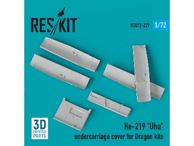 He-219 Uhu Undercarriage Covers For Dragon Kit (3d Printing) - image 1