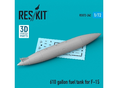 610 Gallon Fuel Tank For F-15 (1 Pcs) (3d Printing) - image 1