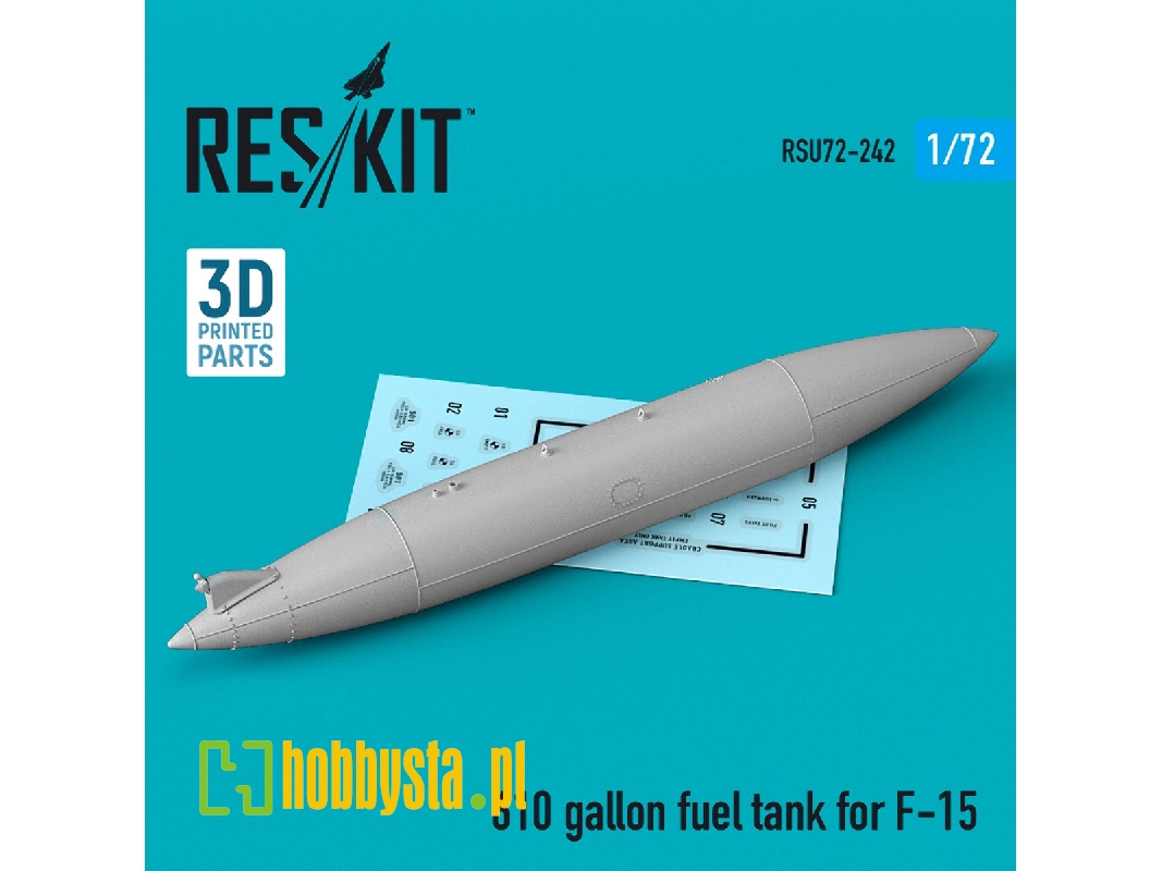 610 Gallon Fuel Tank For F-15 (1 Pcs) (3d Printing) - image 1