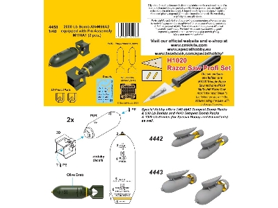 2000 Lb Bomb An-m66a2 Equipped With Fin Assembly M116a1 (2 Pcs.) - image 2