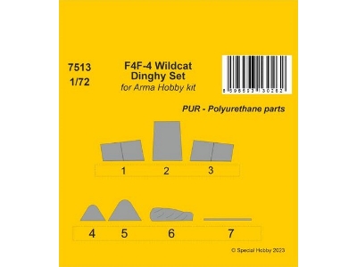 F4f-4 Wildcat Dinghy (For Arma Hobby Kit) - image 1