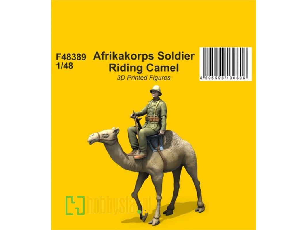 Afrikakorps Soldier Riding Camel 3d - image 1