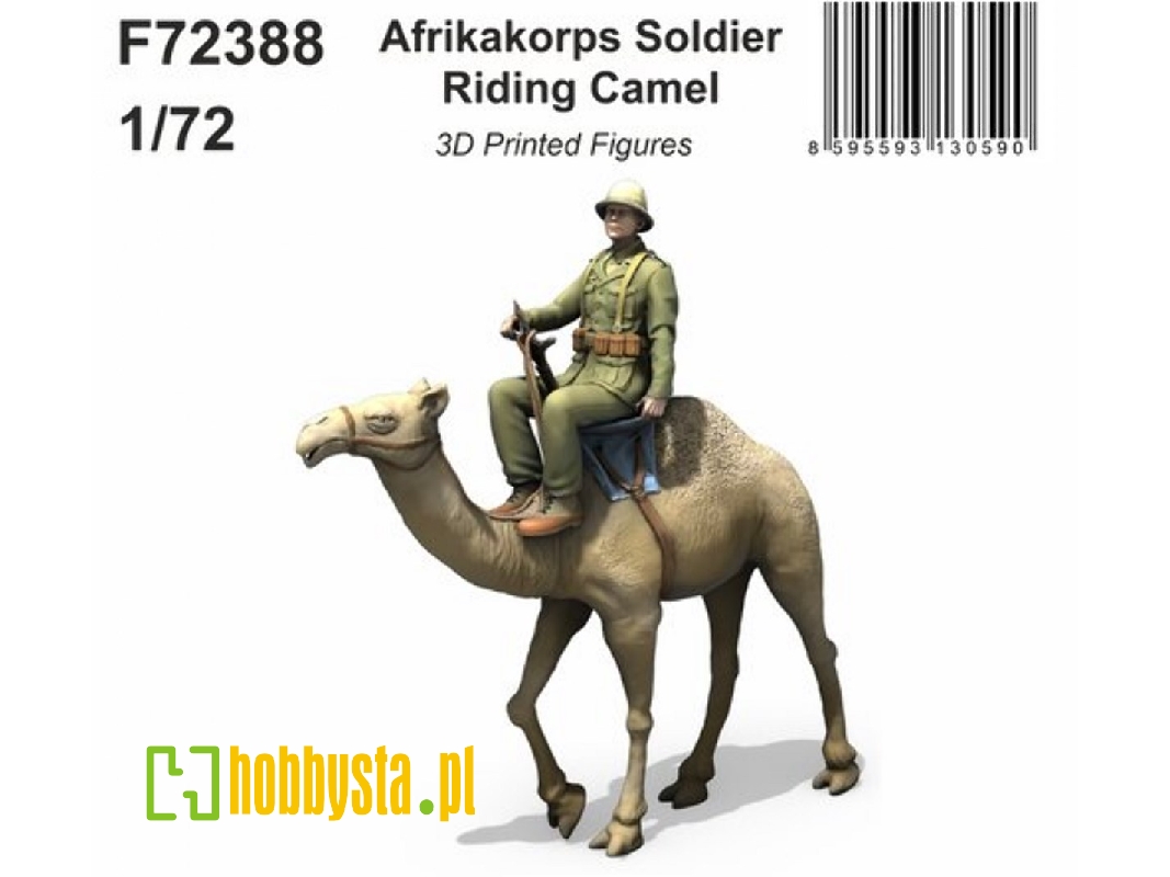 Afrikakorps Soldier Riding Camel 3d - image 1 Afrikakorps Soldier Riding Camel 3d - image 1