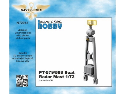 Pt-579/588 Boat Radar Mast (Set For Revell Kit) - image 1