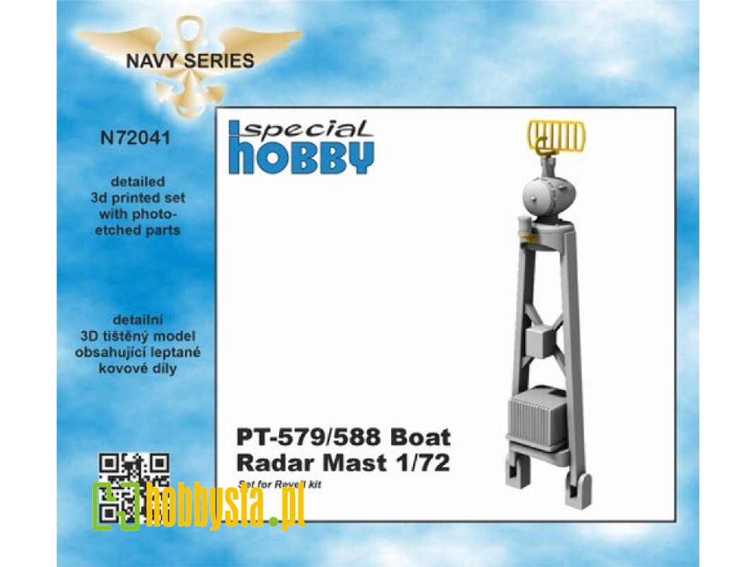 Pt-579/588 Boat Radar Mast (Set For Revell Kit) - image 1 Pt-579/588 Boat Radar Mast (Set For Revell Kit) - image 1