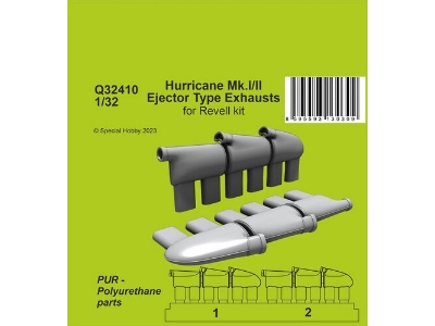 Hurricane Mk.I/Ii Ejector Type Exhausts (For Revell Kit) - image 1