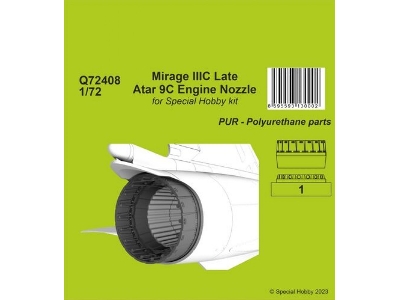 Mirage Iiic Late - Atar 9c Engine Nozzle - image 1