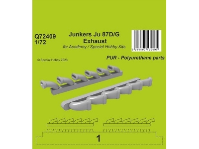 Junkers Ju 87d/G Exhaust For Academy And Special Hobby Kits - image 1