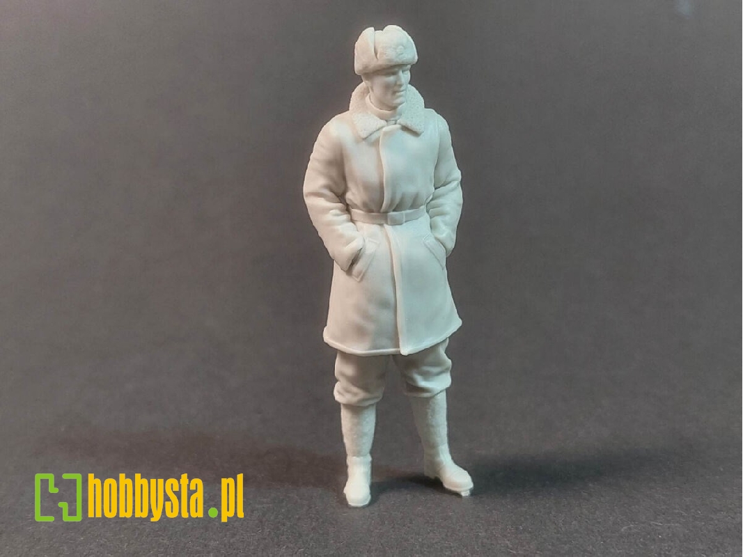 German Tank Officer In Winter Coat No. 1 - image 1