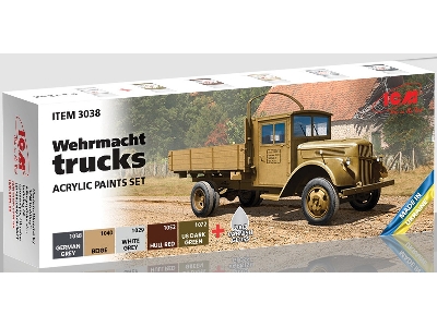 Acrylic Paints Set For Wehrmacht Trucks - image 1