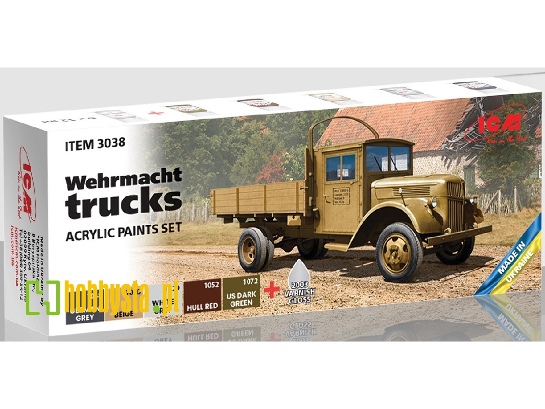 Acrylic Paints Set For Wehrmacht Trucks - image 1