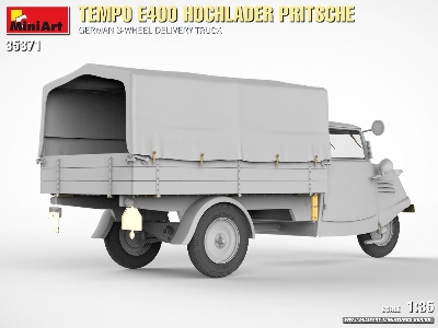 Tempo E400 Hochlader Pritsche. German 3-wheel Delivery Truck - image 3
