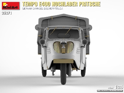 Tempo E400 Hochlader Pritsche. German 3-wheel Delivery Truck - image 4