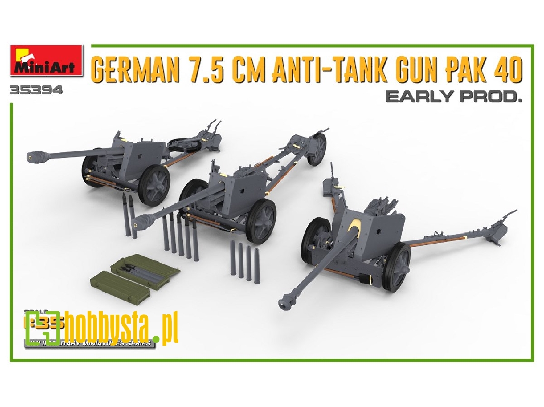 German 7.5cm Anti-tank Gun Pak 40. Early Prod - image 1