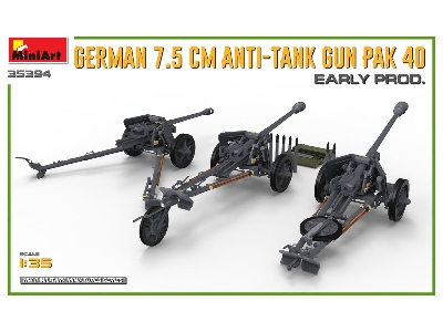 German 7.5cm Anti-tank Gun Pak 40. Early Prod - image 3