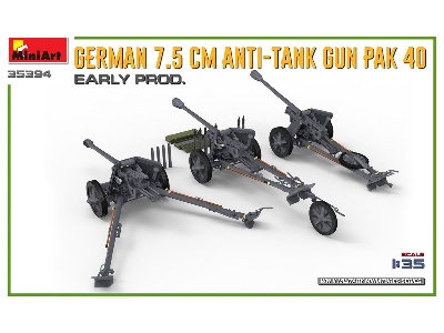 German 7.5cm Anti-tank Gun Pak 40. Early Prod - image 4