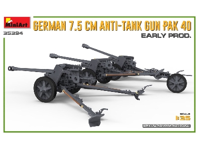 German 7.5cm Anti-tank Gun Pak 40. Early Prod - image 5
