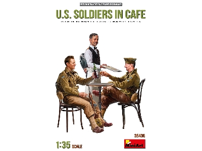 U.S. Soldiers In Cafe - image 1