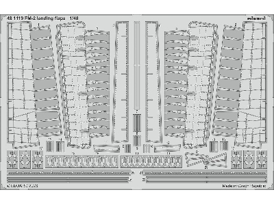 FM-2 landing flaps 1/48 - EDUARD - image 1