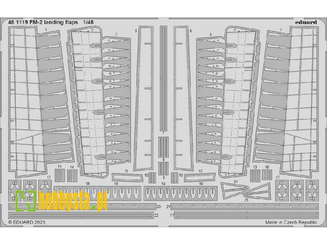 FM-2 landing flaps 1/48 - EDUARD - image 1