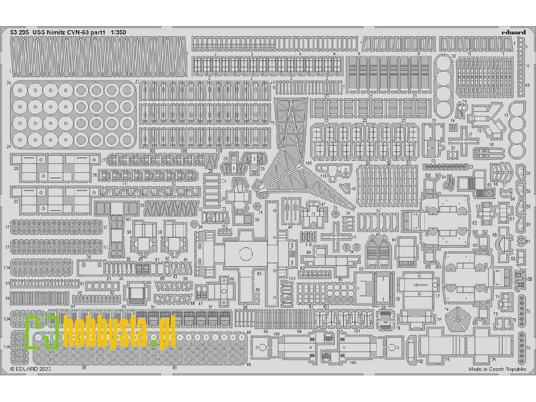 USS Nimitz CVN-68 part 1 1/350 - TRUMPETER - image 1