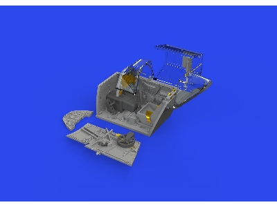 Bf 109F cockpit w/  early seat PRINT 1/48 - EDUARD - image 3