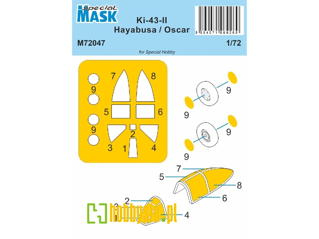 Ki-43-ii Hayabusa Mask (For Special Hobby Kit) - image 1