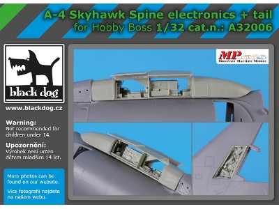 A -4 Skyhawk Spine Electronic And Tail (For Hobby Boss) - image 1