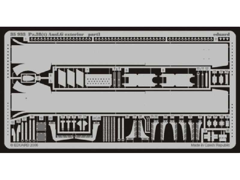 Pz.38(t) Ausf. G exterior 1/35 - Tristar - image 1