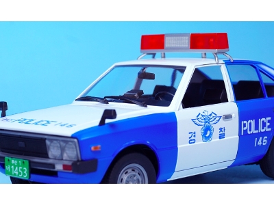 Rep. Of Korea 1980 Era Pony Police Car Decal Set Included Resin Police Light - image 12