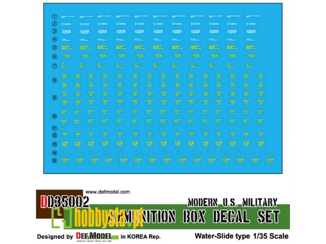 Modern Us Ammunition Box Decal Set - image 1