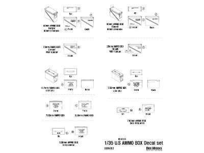 Modern Us Ammunition Box Decal Set - image 3