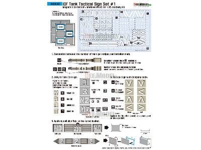 Idf Tank Tactical Sign Decal Set - image 3