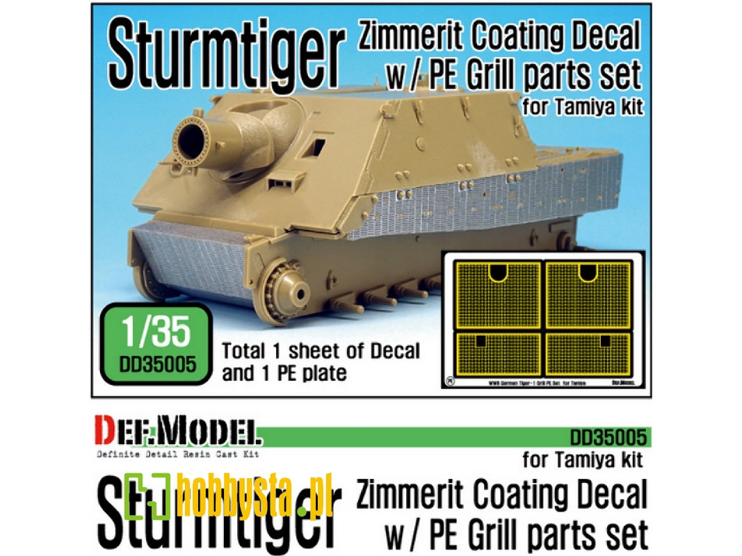 Wwii Sturmtiger Zimmerit Decal Set - image 1