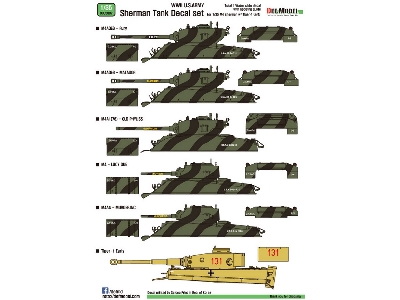 Wwii Us M4 Tank Decal Set - image 3
