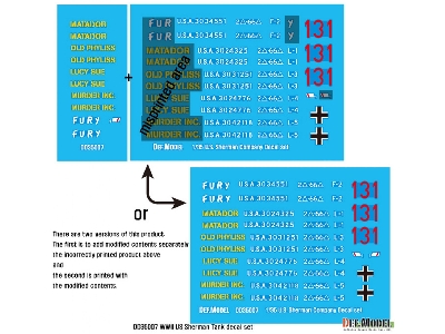 Wwii Us M4 Tank Decal Set - image 4